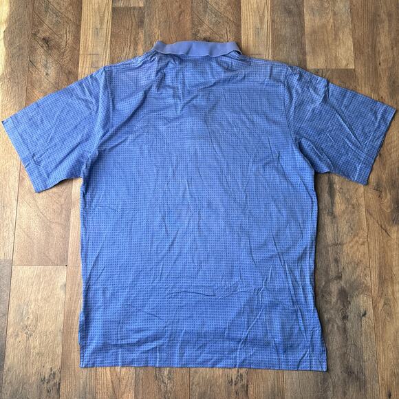 Vintage 90s Polo Ralph Lauren Golf Polo Shirt Men's Large Blue Athletic Cotton‎ - Picture 3 of 10